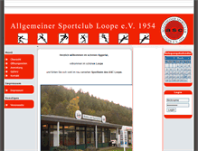 Tablet Screenshot of bistro.asc-loope.de